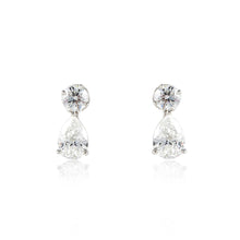 Load image into Gallery viewer, Estate Tiffany &amp; Co. Platinum Diamond Drop Earrings
