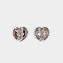 Load image into Gallery viewer, Vintage 1990s Chopard 18K White Gold Heart Earrings
