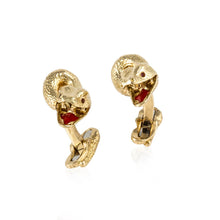 Load image into Gallery viewer, Deakin &amp; Francis 18K Gold Snake Cufflinks
