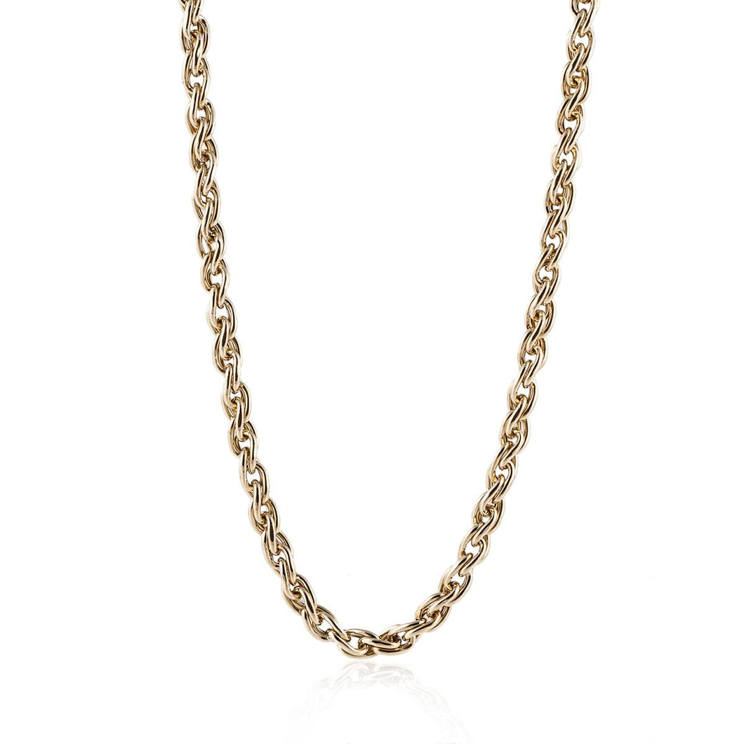 Estate 18K Gold Long Chain Necklace