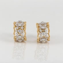 Load image into Gallery viewer, Estate Buccellati 18K Two-Tone Gold Diamond Earrings
