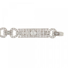 Load image into Gallery viewer, Art Deco Platinum Diamond Plaque Bracelet
