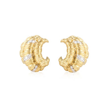 Load image into Gallery viewer, Estate 18k Gold and Diamond Earrings
