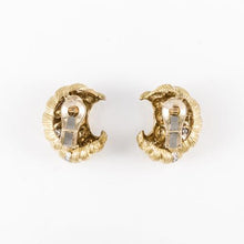 Load image into Gallery viewer, Estate 18k Gold and Diamond Earrings

