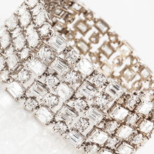 Load image into Gallery viewer, Estate 18K Gold Wide Diamond Bracelet
