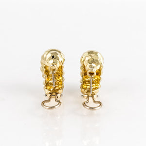 Estate Henry Dunay 18K Gold Huggie Earrings