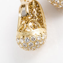 Load image into Gallery viewer, Van Cleef and Arpels 18K Gold Pavé Diamond Earrings
