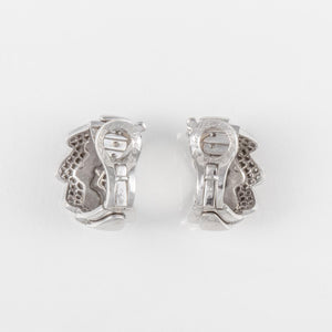 Van Cleef & Arpels 18K White Gold Diamond Earrings