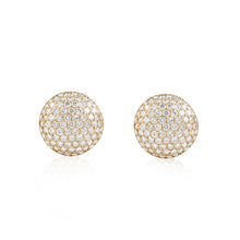 Load image into Gallery viewer, 18K Gold Pavé Diamond Earrings
