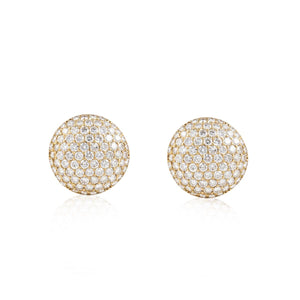 18K Gold Pavé Diamond Earrings