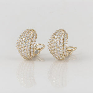 Estate Hammerman Bros. 18K Gold Diamond Earrings