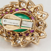 Load image into Gallery viewer, Estate David Webb 18K Emerald Earrings
