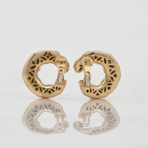 Cartier 18K Loop Earrings with Diamonds