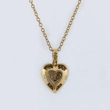 Load image into Gallery viewer, Fred Paris 18K Gold Diamond Heart Pendant Necklace
