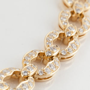 Tiffany & Co. 18K Gold Diamond Link Necklace
