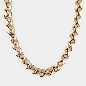 Estate 18K Gold Woven Necklace