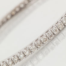 Load image into Gallery viewer, 18K White Gold Diamond Bangle
