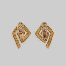 Load image into Gallery viewer, Estate LaLaounis 18K Gold and Diamond Earrings
