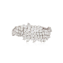 Load image into Gallery viewer, Mid-Century Platinum Diamond Bracelet
