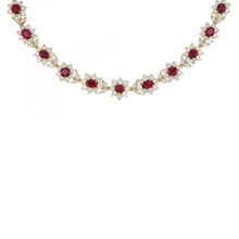 Load image into Gallery viewer, Estate 18K Gold Ruby and Diamond Necklace
