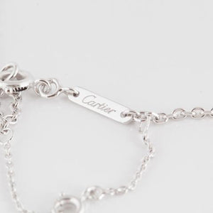 Cartier 18K White Gold Hearts of Love Necklace