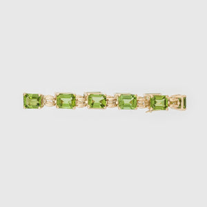 Estate Laura Munder 18K Gold Peridot Bracelet