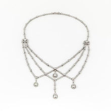 Load image into Gallery viewer, Art Deco Platinum Diamond Necklace
