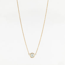 Load image into Gallery viewer, Estate Tiffany &amp; Co. Elsa Peretti 18K Gold Diamonds-by-the-Yard Single Diamond Necklace
