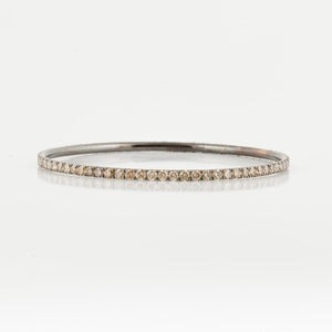 18K Gold Brown Diamond Bangle