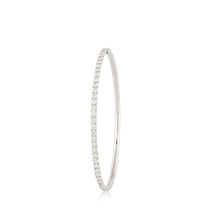 Load image into Gallery viewer, 18K White Gold Diamond Bangle Bracelet
