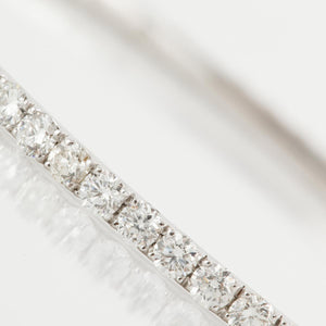 18K White Gold Diamond Bangle Bracelet
