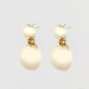 14K Gold Doorknocker Earrings