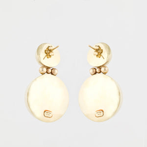 14K Gold Doorknocker Earrings