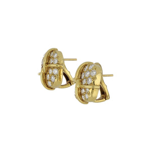 Estate Tiffany & Co. 18K Gold Diamond Earrings