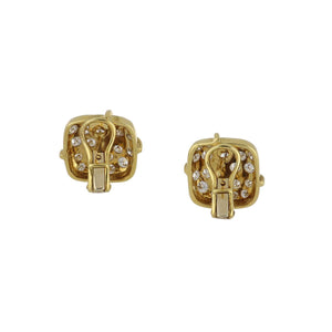 Estate Tiffany & Co. 18K Gold Diamond Earrings