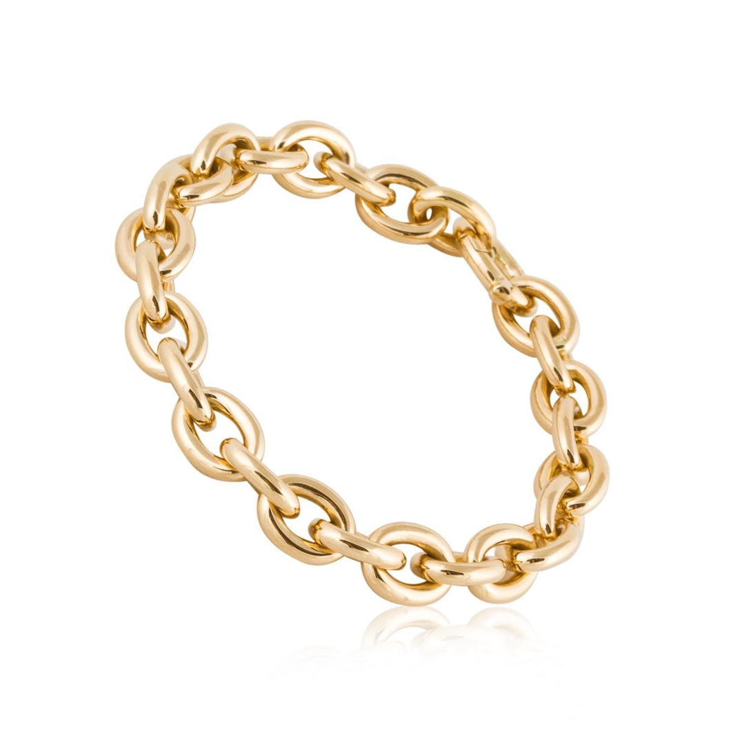 Italian 18K Gold Link Bracelet