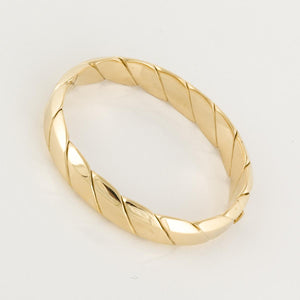 Estate 18K Gold Bangle Bracelet