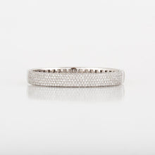 Load image into Gallery viewer, 18K White Gold Pavé Diamond Bangle
