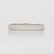 Load image into Gallery viewer, 18K White Gold Pavé Diamond Bangle
