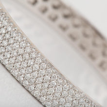 Load image into Gallery viewer, 18K White Gold Pavé Diamond Bangle
