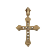 Load image into Gallery viewer, 14K Gold Cross Pendant with Diamonds
