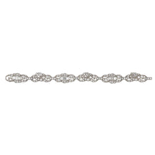 Load image into Gallery viewer, Art Deco Platinum Openwork Diamond Link Bracelet
