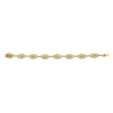 Load image into Gallery viewer, French Belle Époque 14K Gold Filigree Link Bracelet
