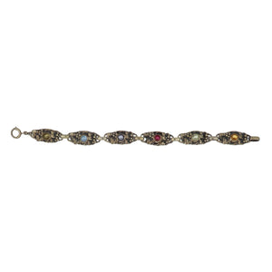 Arts & Crafts Silver Gilt Multi-Gemstone Bracelet