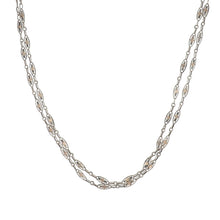Load image into Gallery viewer, Victorian Silver and Rose Gold Longuard Chain
