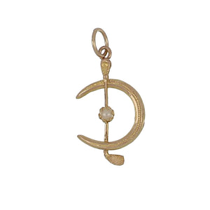 Victorian 10K Gold Horseshoe Charm