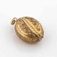 Load image into Gallery viewer, Victorian 18K Gold Etruscan Revival Oval 5-Slot Locket
