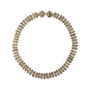 Mid-Victorian Bohemian Garnet  Collar Necklace