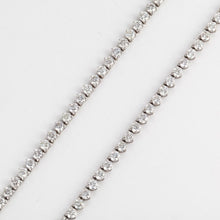 Load image into Gallery viewer, 18K White Gold Long Diamond Riviera Necklace
