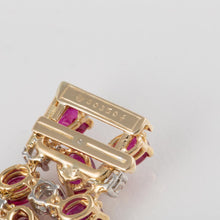 Load image into Gallery viewer, Estate Oscar Heyman 18K Gold Ruby and Diamond Bracelet
